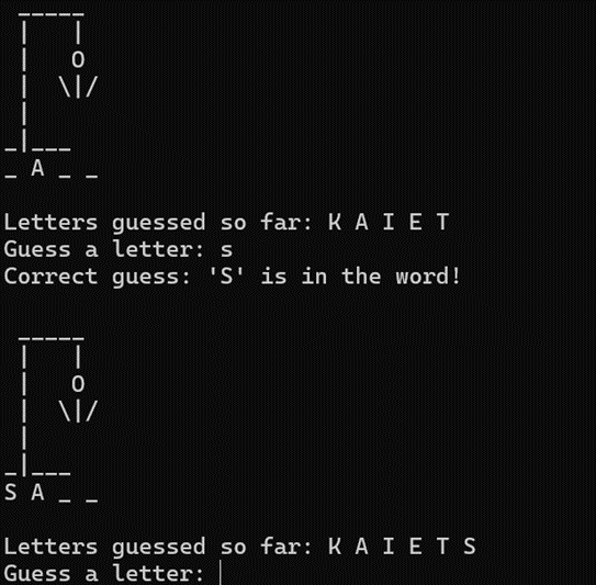 Hangman Game Screenshot